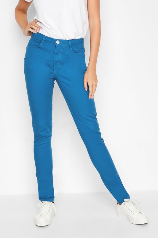 LTS Tall Women's Cobalt Blue AVA Skinny Jeans | Long Tall Sally 1