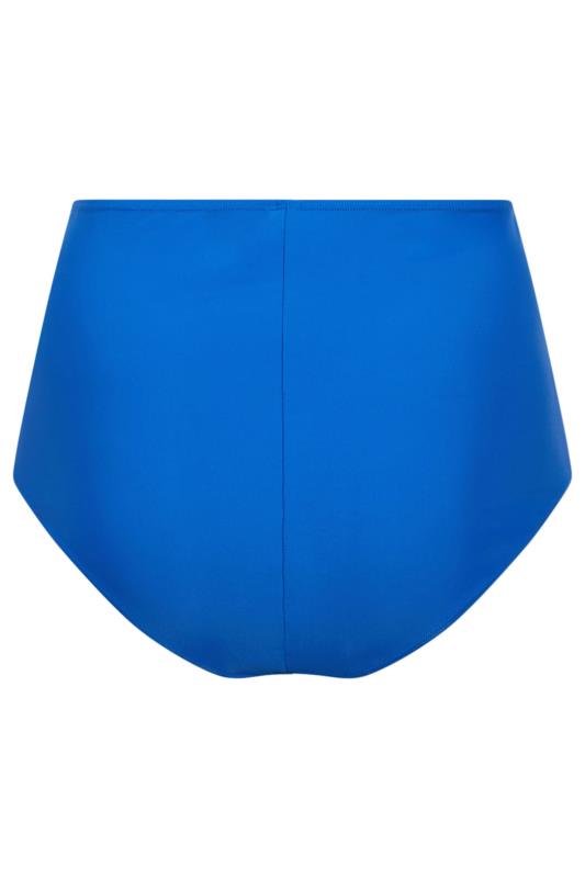 YOURS Plus Size Cobalt Blue Super High Waisted Tummy Control Bikini Briefs | Yours Clothing 9