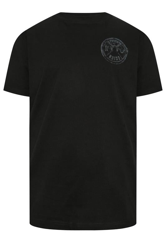 IronRhino Big & Tall Black Weight Plate T-Shirt | BadRhino 6
