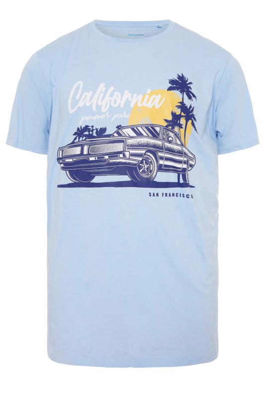 BadRhino Big & Tall Blue California Wave T-Shirt 3