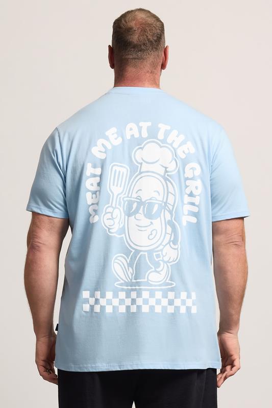 BadRhino Big & Tall Blue Extra Long 'Meat Grill' Graphic T-Shirt | BadRhino 2
