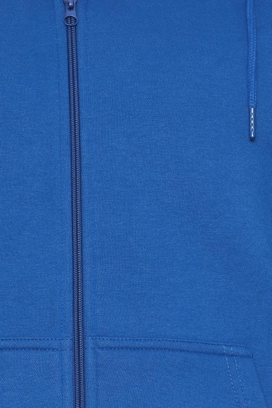 BadRhino Big & Tall Cobalt Blue Zip Through Hoodie | BadRhino 3