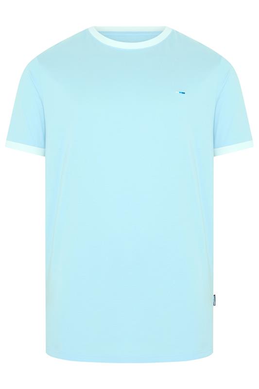 BadRhino Big & Tall Light Blue Ringer T-Shirt | BadRhino 5