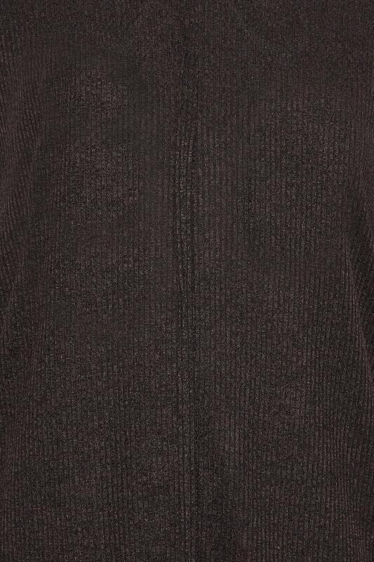 Curve Plus Size Charcoal Grey Ribbed Long Sleeve Jumper | Yours Clothing 6
