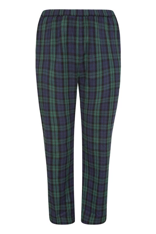 LIMITED COLLECTION Forest Green Tartan Check Pyjama Bottoms_F.jpg