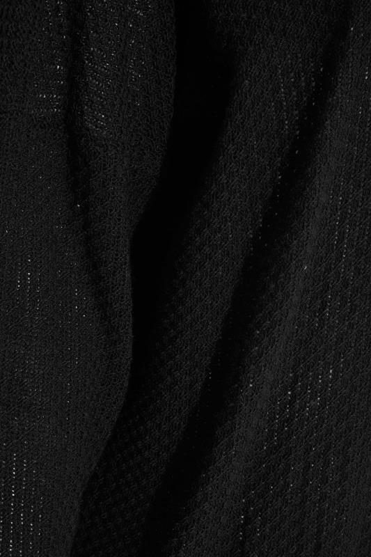 Curve Black Ribbed Cardigan 5