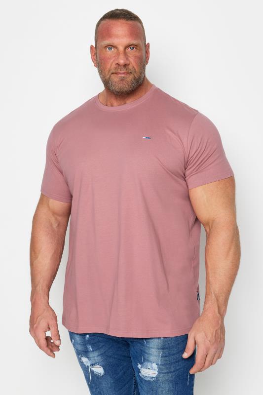  Grande Taille BadRhino Big & Tall Rose Pink Core T-Shirt
