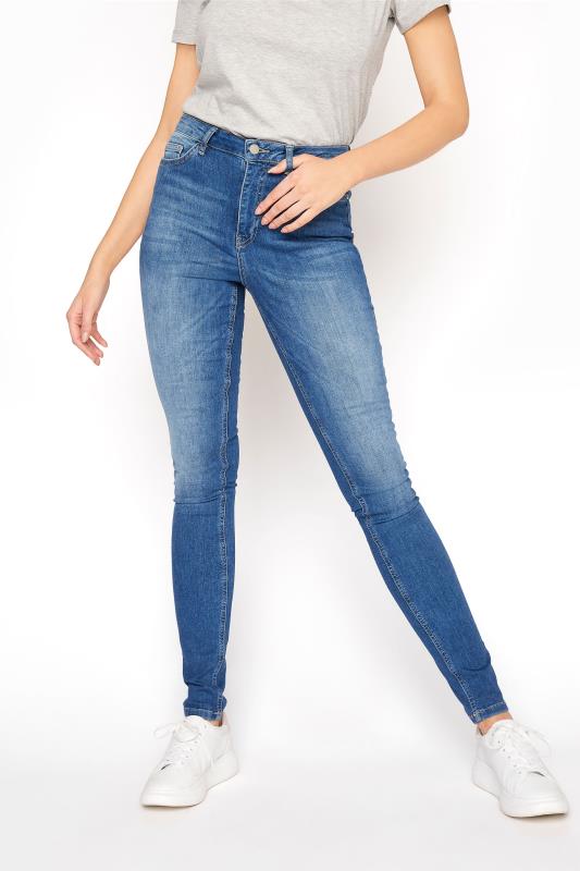 Blue Ultra Stretch Skinny Jeans | Long Tall Sally 2