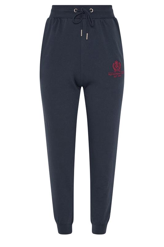  PixieGirl Petite Navy Blue Embroidered Cuffed Joggers