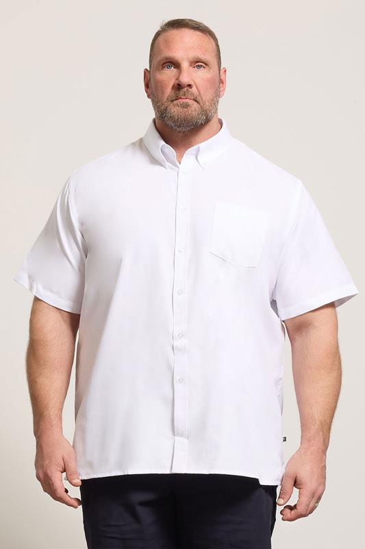 Smart Shirts KAM White Oxford Short Sleeve Shirt