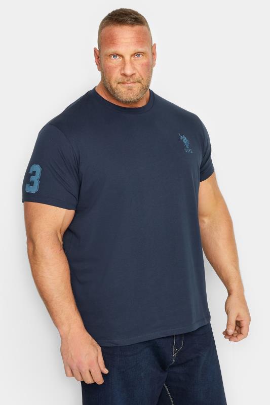Men's  U.S. POLO ASSN. Big & Tall Navy Blue Player 3 T-Shirt