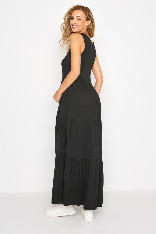 LTS Maternity Black Tiered Maxi Dress | Long Tall Sally 3