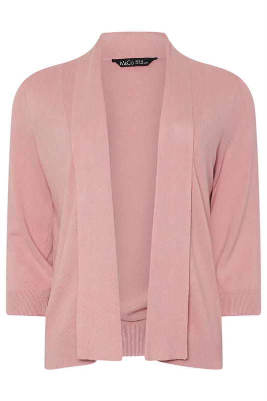 M&Co Blush Pink Shawl Collar Cardigan | M&Co 5