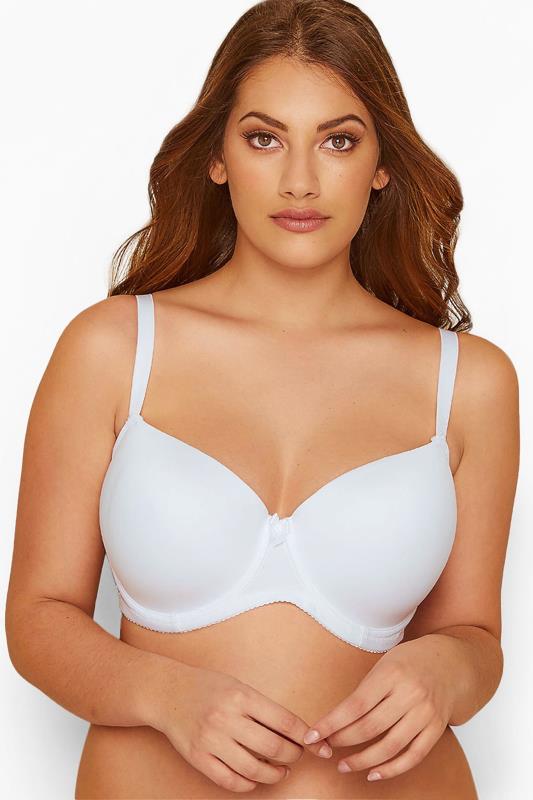 2 PACK White & Black Moulded T-Shirt Bra - Available In Sizes 38C - 50G 2