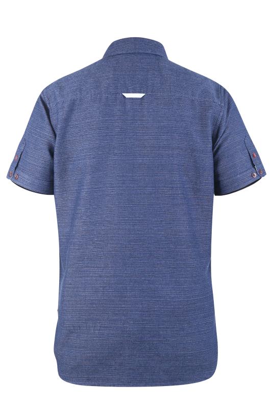 D555 Big & Tall Navy Blue Short Sleeve Shirt 2