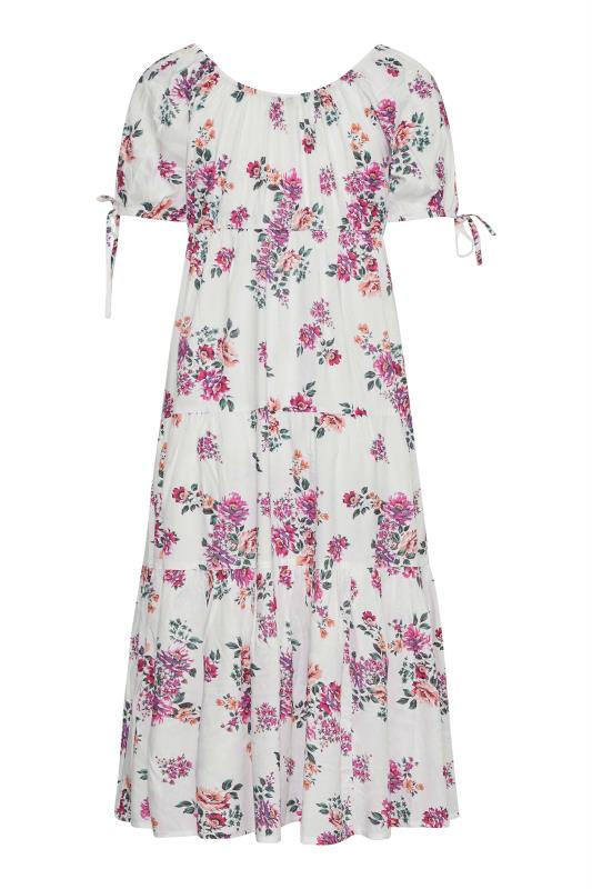 LIMITED COLLECTION Curve White Floral Print Maxi Dress 7