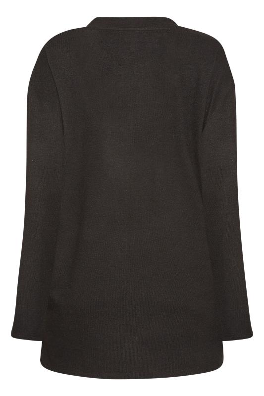 Tall Women's LTS Black Soft Touch Lounge Top | Long Tall Sally 6