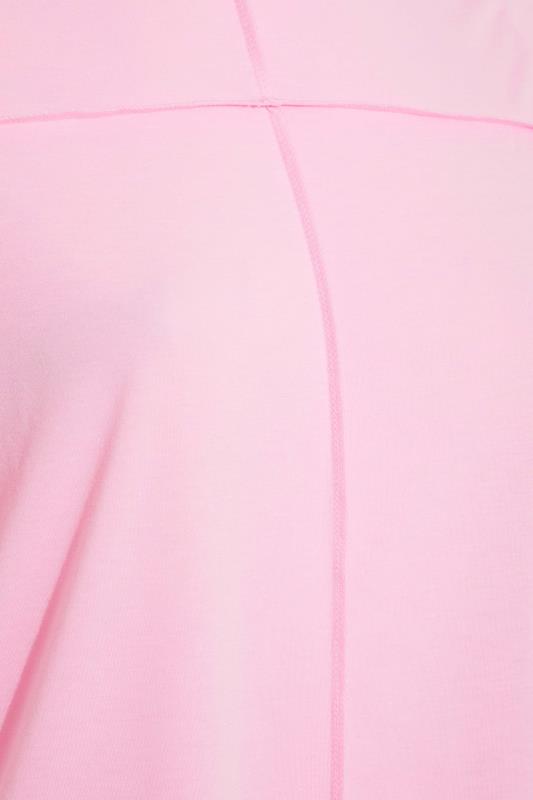 LIMITED COLLECTION Curve Pink Exposed Seam T-Shirt_Z.jpg