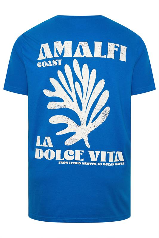 BadRhino Big & Tall Blue Amalfi Coast Graphic T-Shirt | BadRhino 9