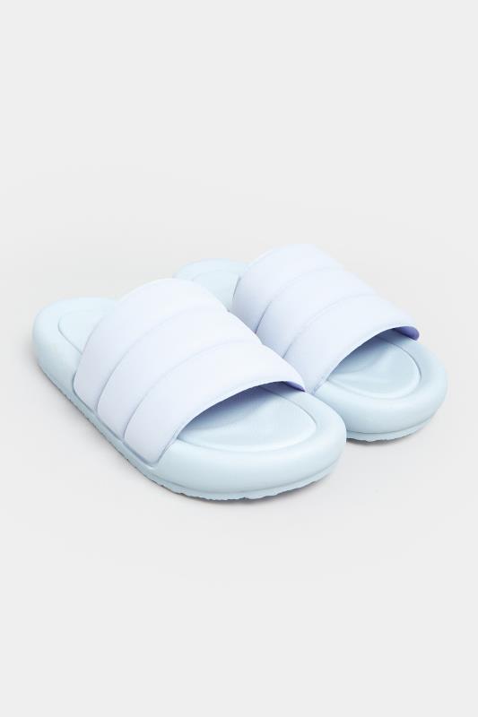 LIMITED COLLECTION Lilac Purple Padded Sliders In Wide E Fit | Yours Clothing 2