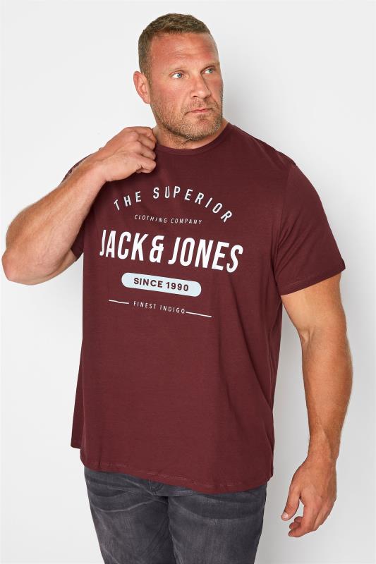 JACK & JONES Burgundy Herro T-Shirt_M.jpg