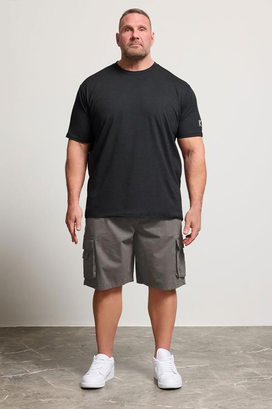 KAM Big & Tall Black Active T-Shirt | BadRhino 1