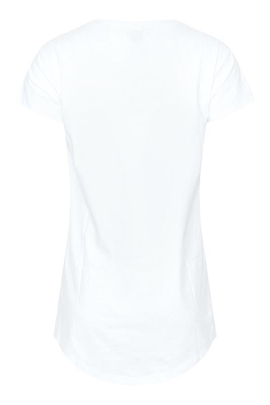 LTS Tall White Broderie Anglaise T-Shirt 8