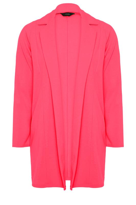 LIMITED COLLECTION Curve Hot Pink Longline Blazer 10