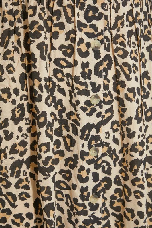 LIMITED COLLECTION Curve Beige Brown Leopard Print Button Front Strappy Sundress_Z.jpg