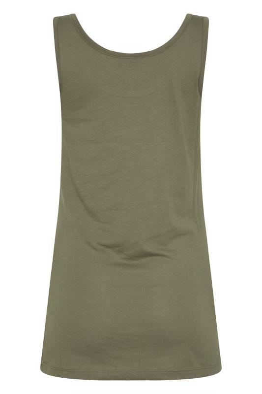 LTS Tall Women's Khaki Green Vest Top | Long Tall Sally 6