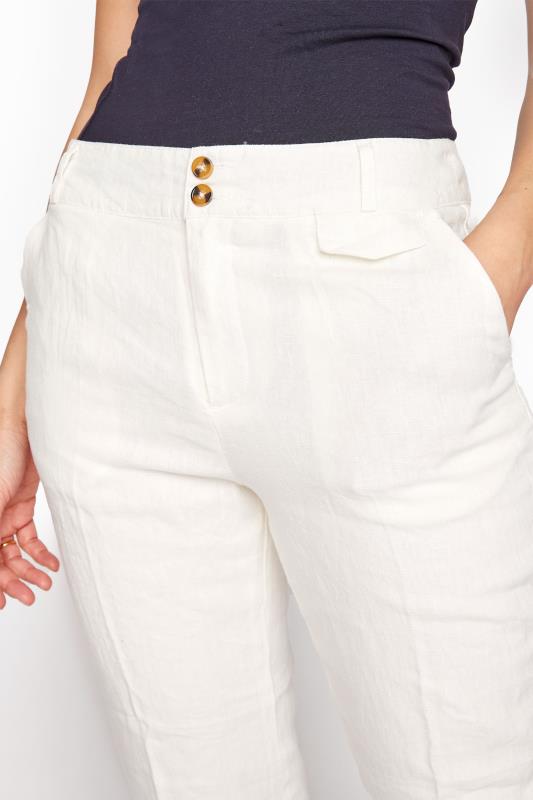 Cream Linen Trousers | Long Tall Sally
