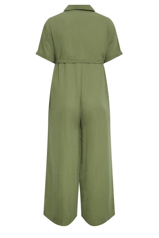 LIMITED COLLECTION Plus Size Khaki Green Jumpsuit | Yours Clothing 7