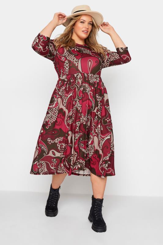 LIMITED COLLECTION Red Paisley Print Midaxi Dress_B.jpg