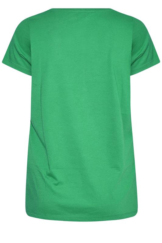 Curve Emerald Green Short Sleeve T-Shirt 6