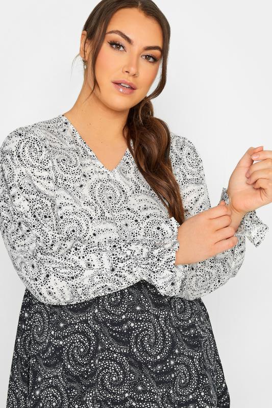 LIMITED COLLECTION Plus Size Black Star Print Blouse | Yours Clothing 4