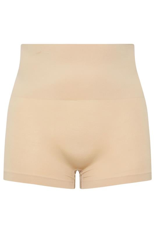 YOURSET Plus Size 2 PACK Black & Nude Seamless Control High Waisted Shorts | Yours Clothing 10