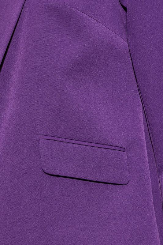 Plus Size Purple Tailored Blazer | Yours Clothing 6
