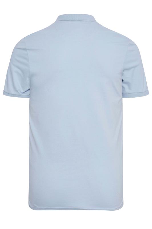 LYLE & SCOTT Big & Tall Light Blue Logo Polo Shirt 3