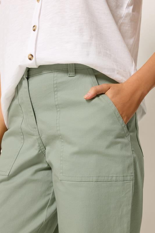 M&Co Sage Green Twill Carpenter Trousers | M&Co 4