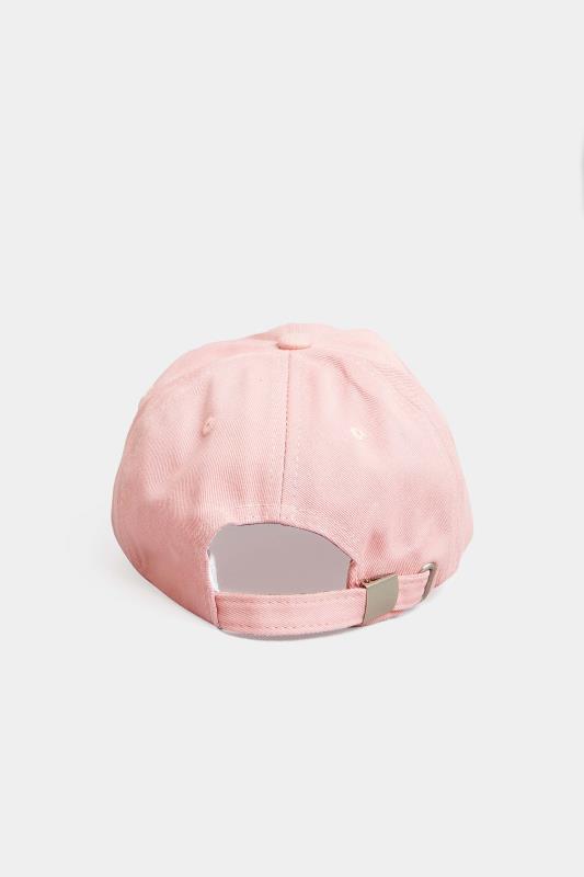 Blush Pink 'New York' Embroidered Cap 3