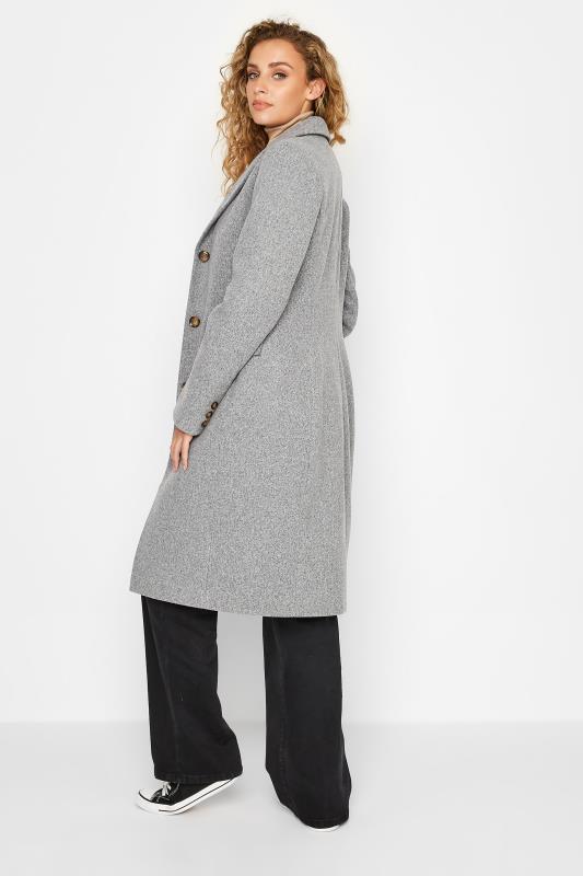LTS Tall Women's Grey Midi Formal Coat | Long Tall Sally 3