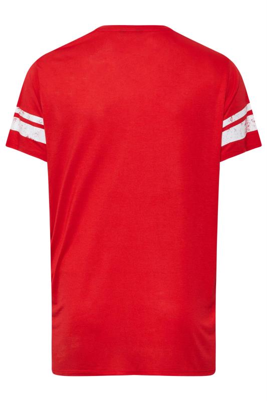 Curve Red 'New York' Logo Printed T-Shirt 6