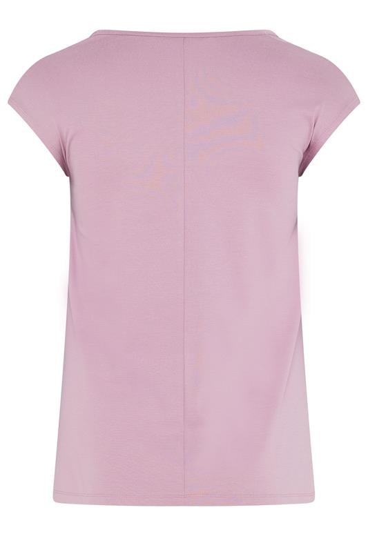 YOURS Plus Size Pink Cap Sleeve Top | Yours Clothing 6