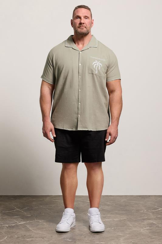 BadRhino Big & Tall Brown Heavyweight Embroidered Shirt | BadRhino  2