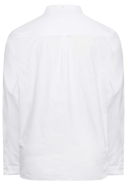 LYLE & SCOTT Big & Tall White Oxford Shirt | BadRhino 4
