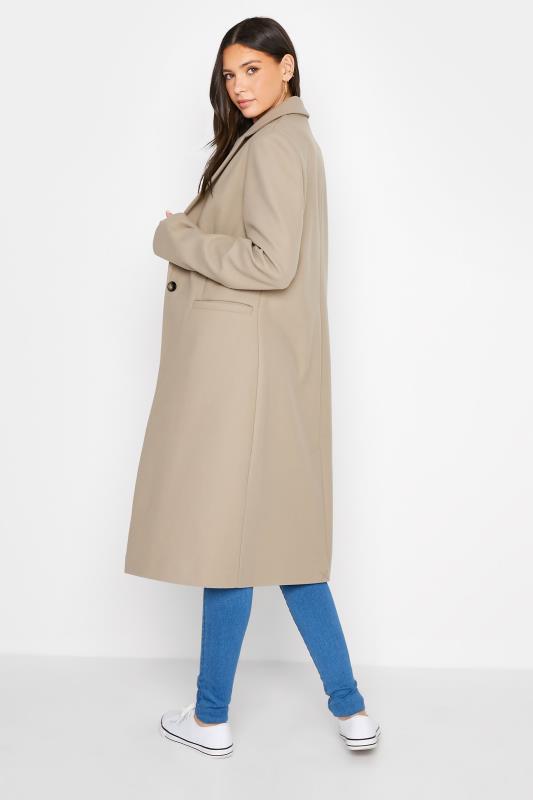 LTS Tall Women's Mink Brown Midi Formal Coat | Long Tall Sally 3