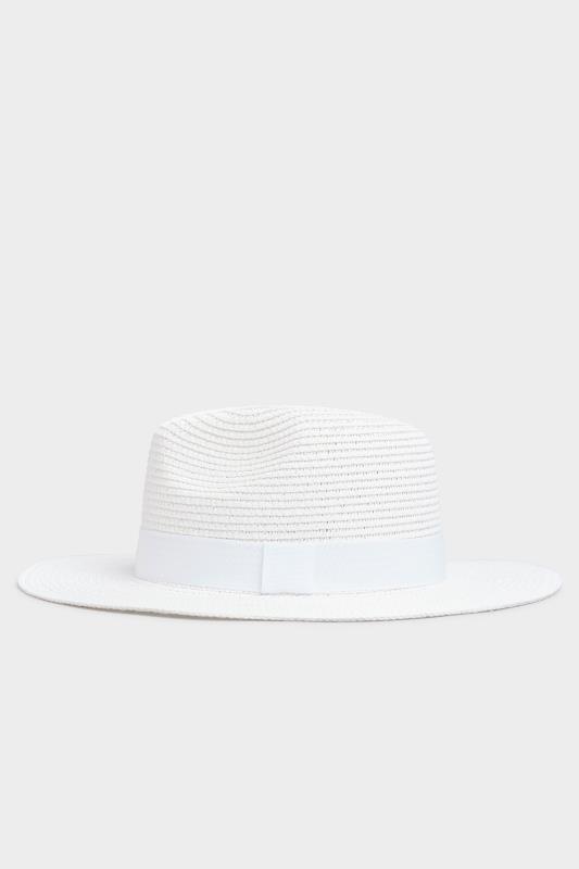 White Straw Fedora Hat | Yours Clothing 4