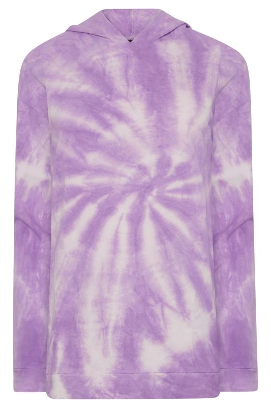 LTS Tall Lilac Purple Tie Dye Hoodie 6