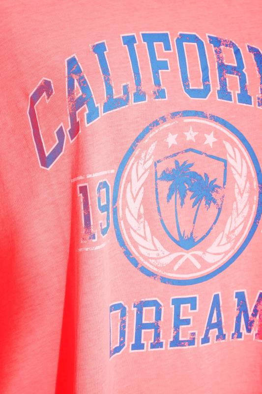 Plus Size Pink 'California Dream' Slogan T-Shirt | Yours Clothing 5