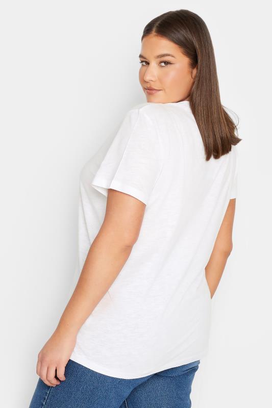 LTS Tall Women's White Short Sleeve Cotton T-Shirt | Long Tall Sally 3
